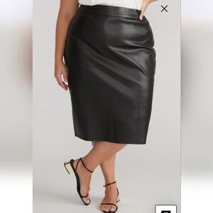 Universal Standard XS 12 Black Pencil Skirt